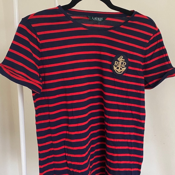 Lauren Ralph Lauren Crest Embroidered T-Shirt - Picture 2 of 4